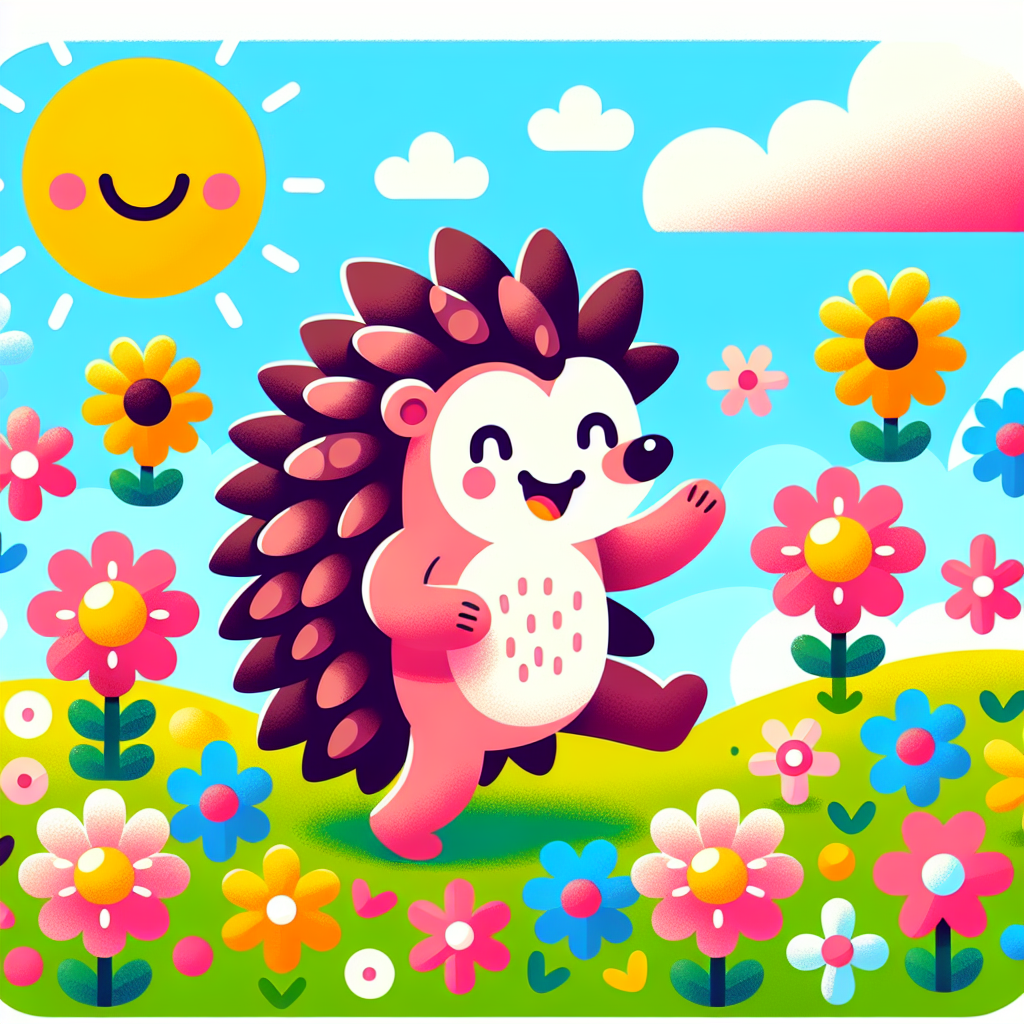 Sunny Hedgehog Number Painting