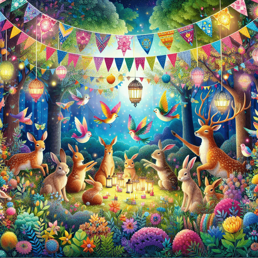 Whimsical Woodland Celebration Paint By Numbers Art