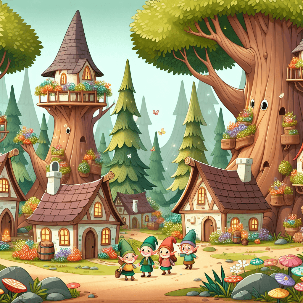 Fantasy Elf Village DIY Paint By Numbers