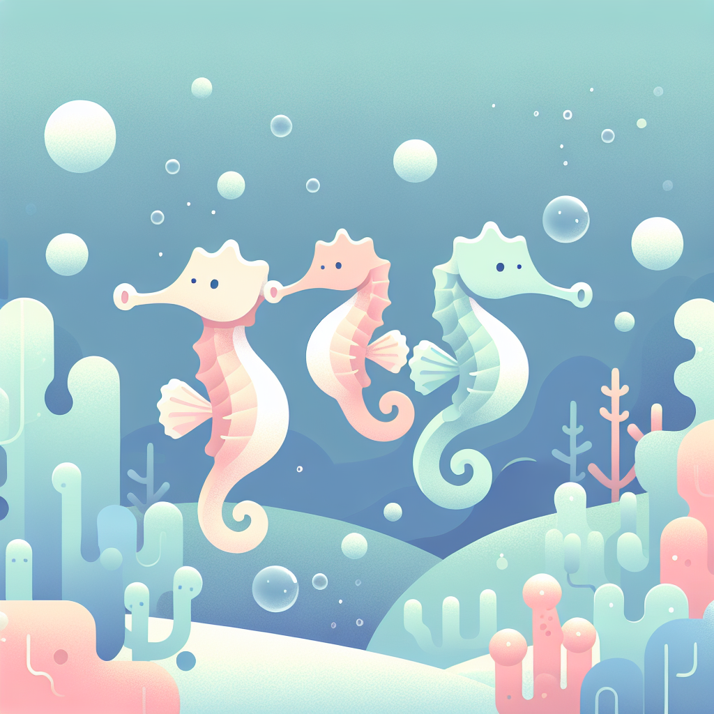 Splendid Seahorses Paint By Color