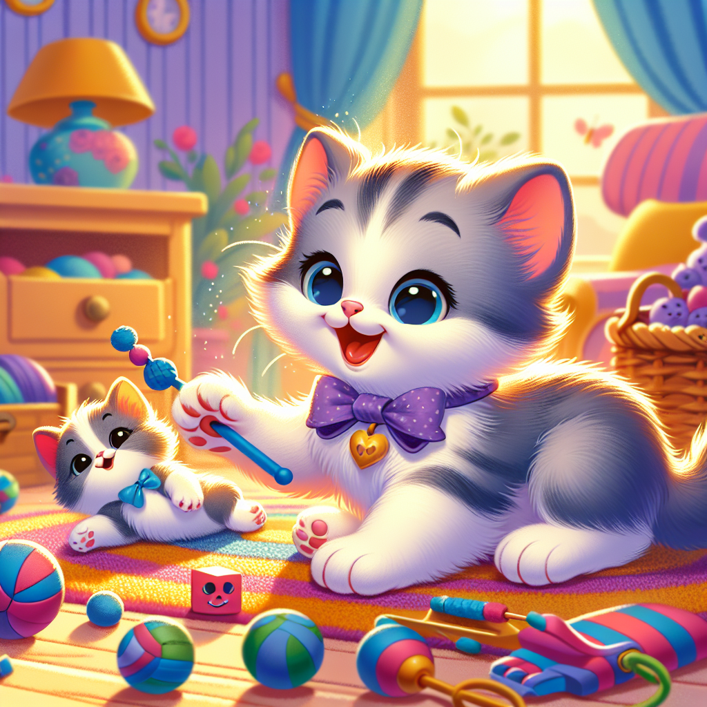 Curious Kitten's Playground Paint By Color