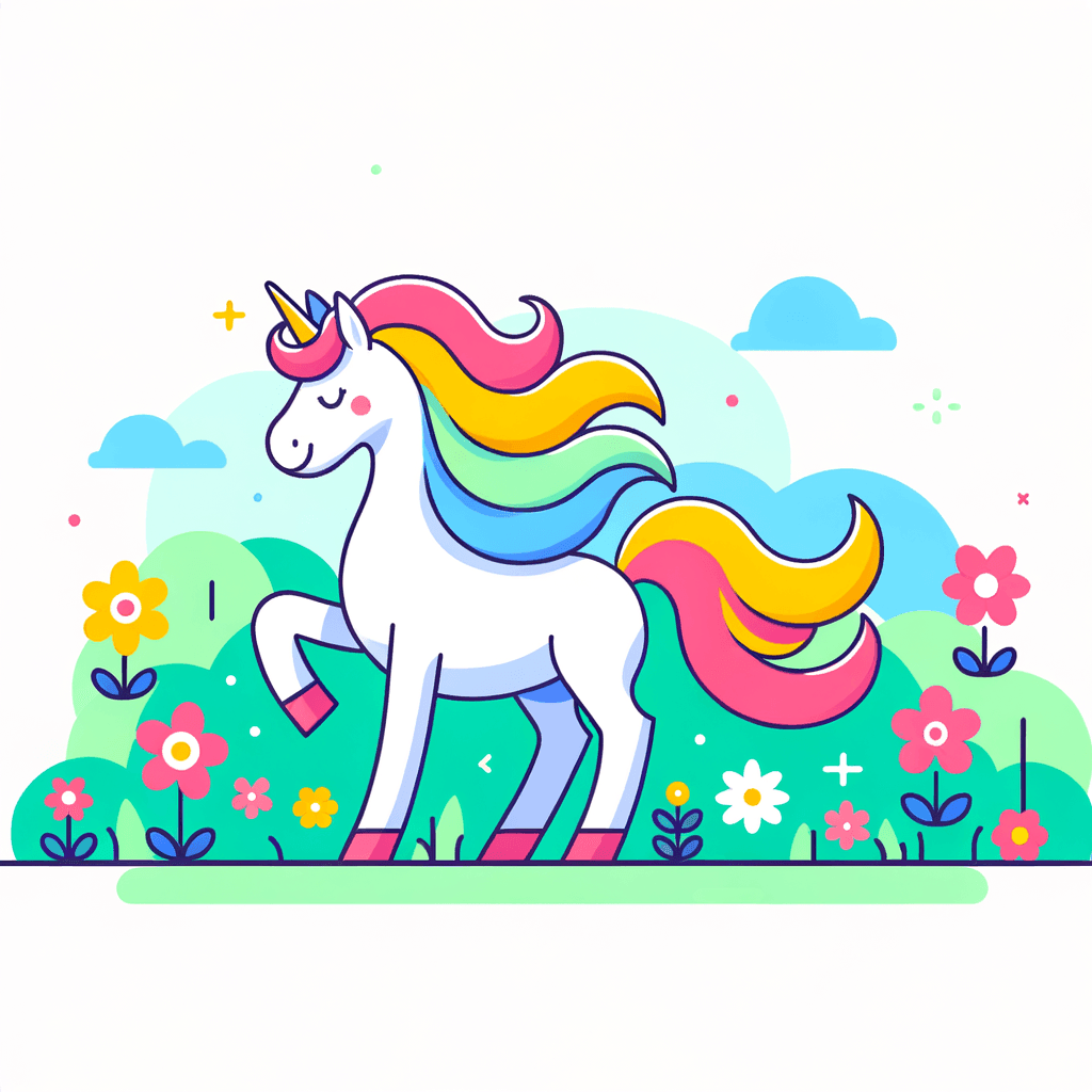 Mystical Unicorn Garden Paint By Number