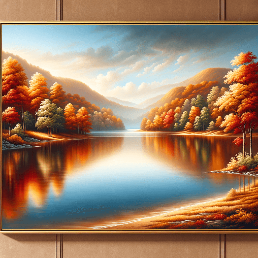 Quiet Autumn Reflections Painting Number Kit