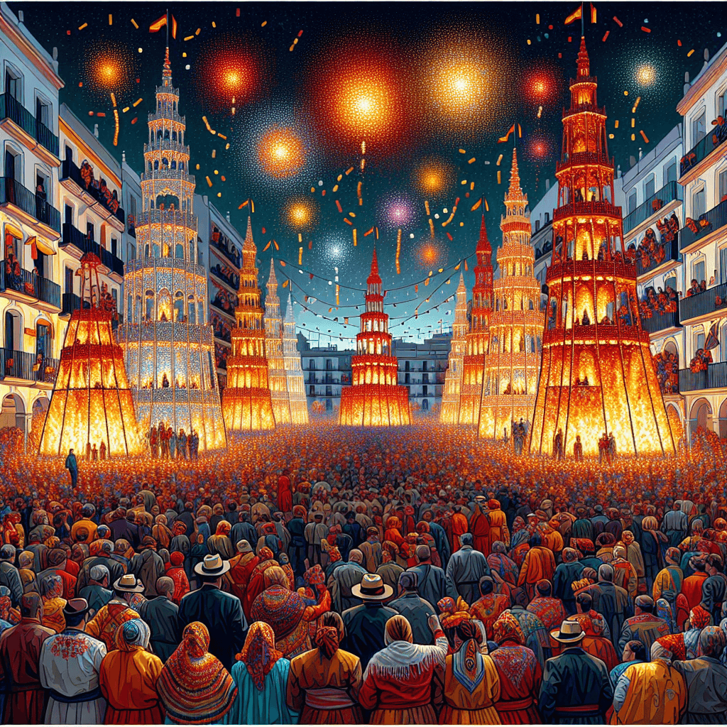 Las Fallas De Dénia - Spain Painting Number Kit