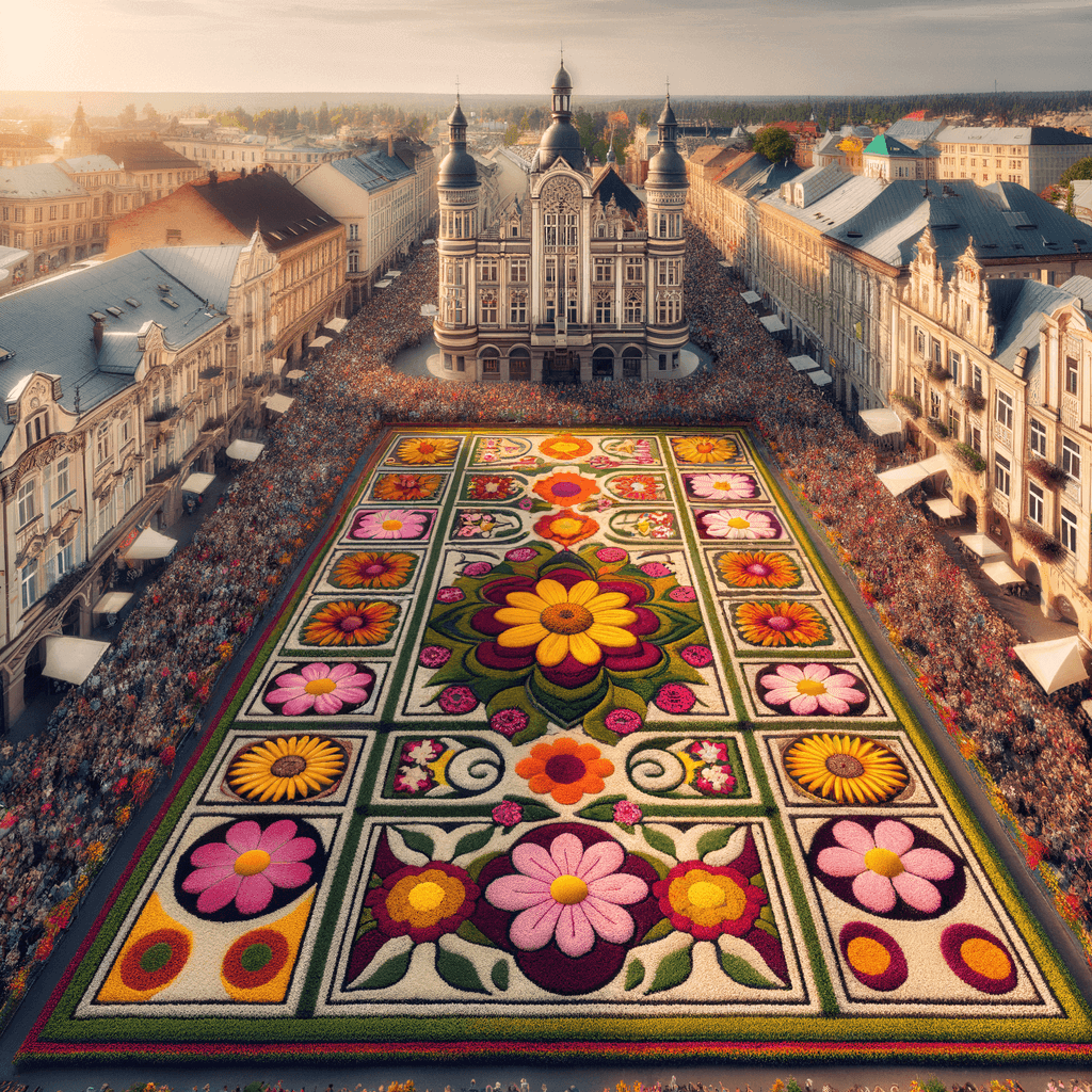 Brussels Flower Carpet - Belgium Paint By Numbers Art
