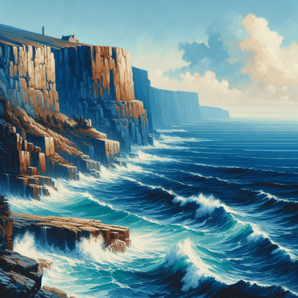 Seaside Cliff Adventure Paint By Number