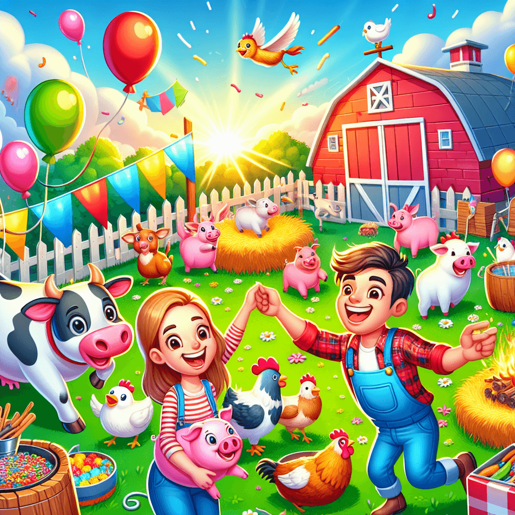 Colorful Farm Festival Number Painting