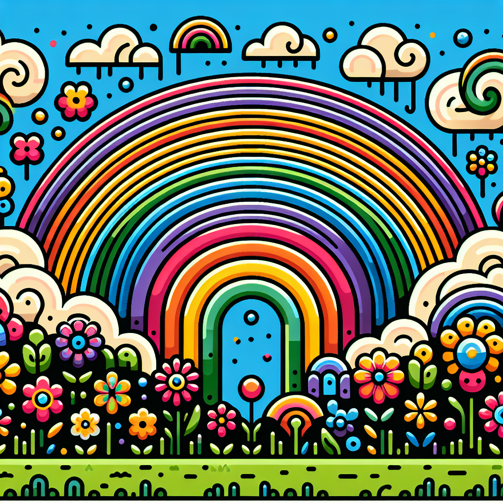 Glorious Rainbow Painting Number Kit