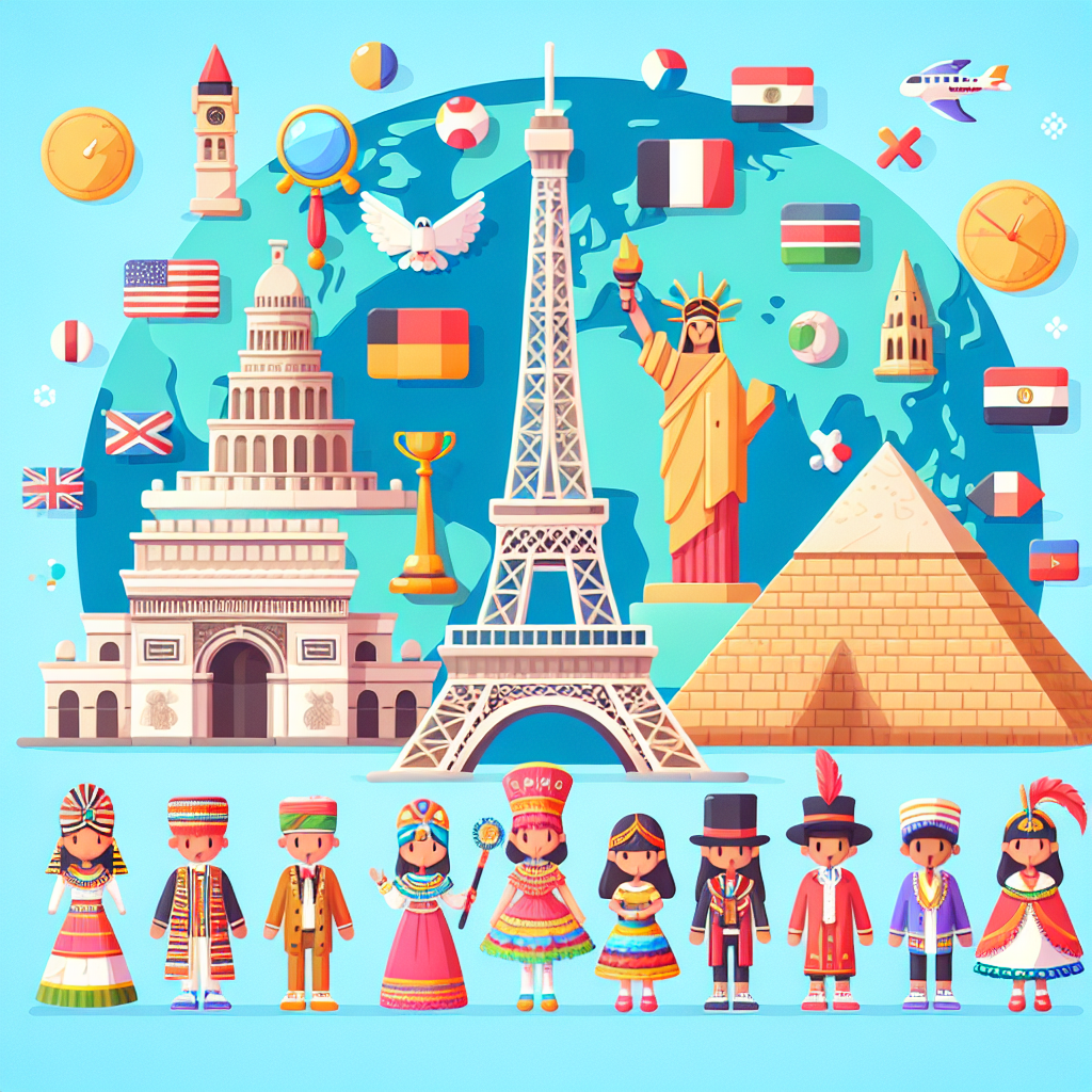 Around The World Exploration Paint By Color