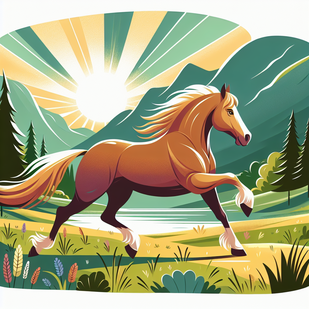 Gallant Gallop Through The Glen Painting Number Kit