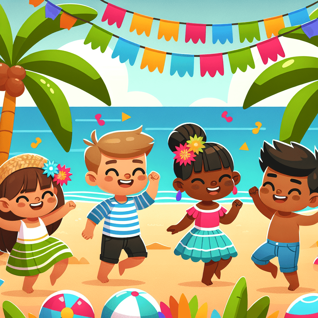 Tropical Beach Party Painting By Numbers Kit