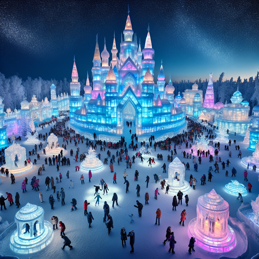 Snow And Ice Sculpture Festival - Harbin, China Paint By Color