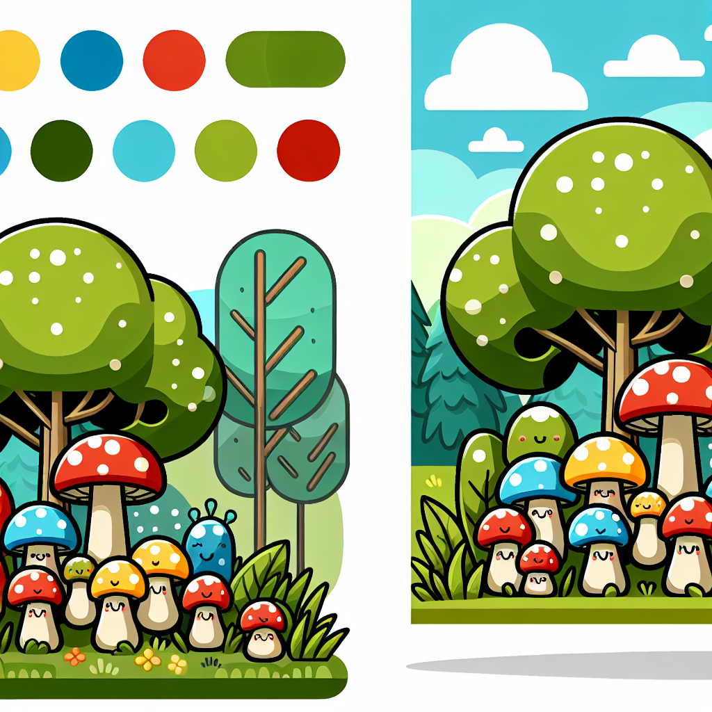 Bouncing Toadstools Paint By Numbers Kits