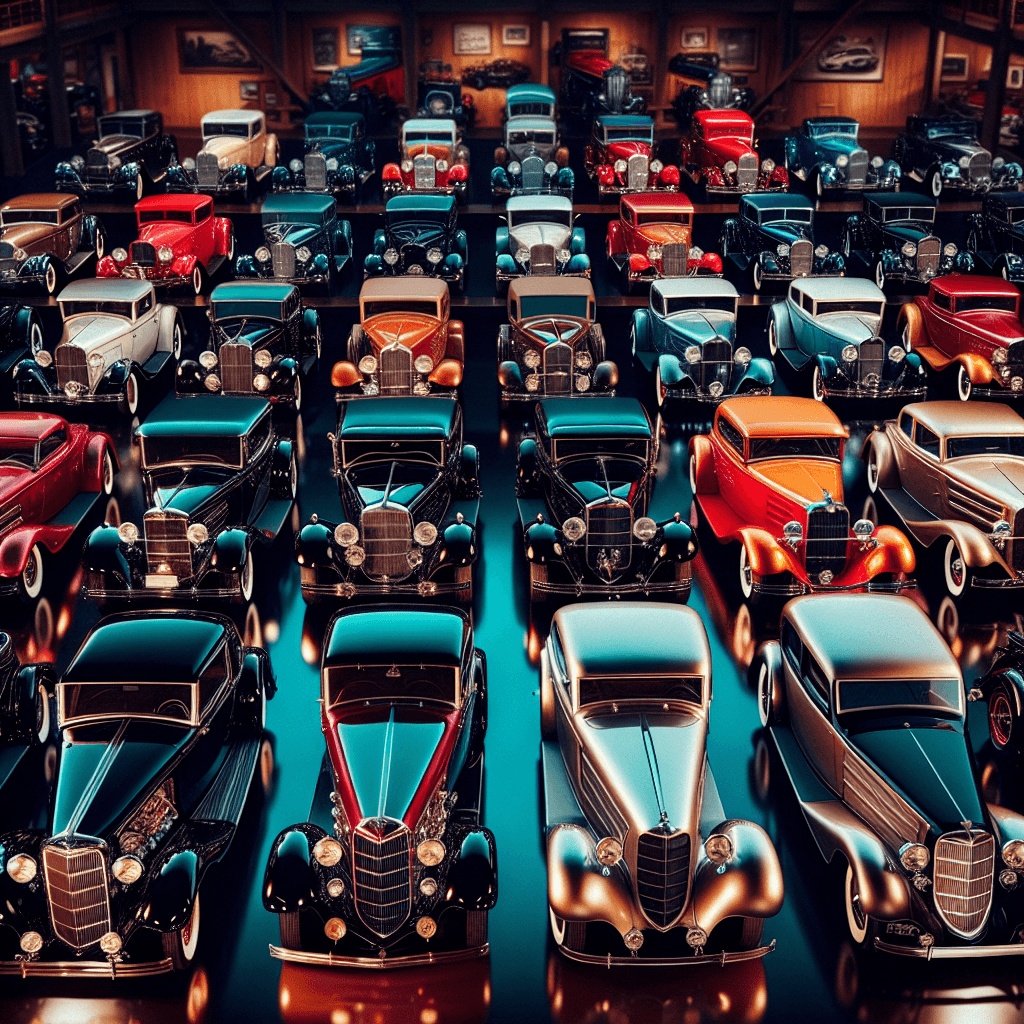Classic Car Collection Paint By Numbers Art