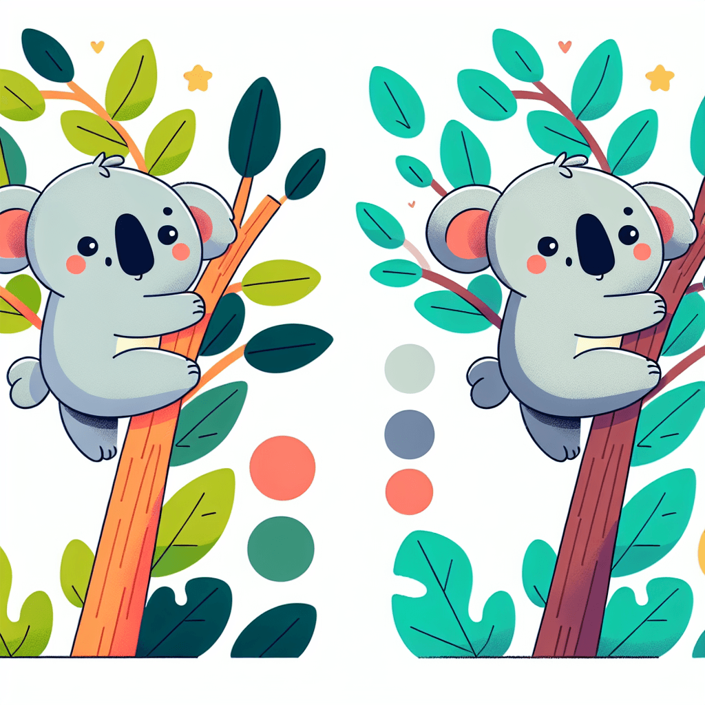 Courageous Koala Climbers Painting Number Kit