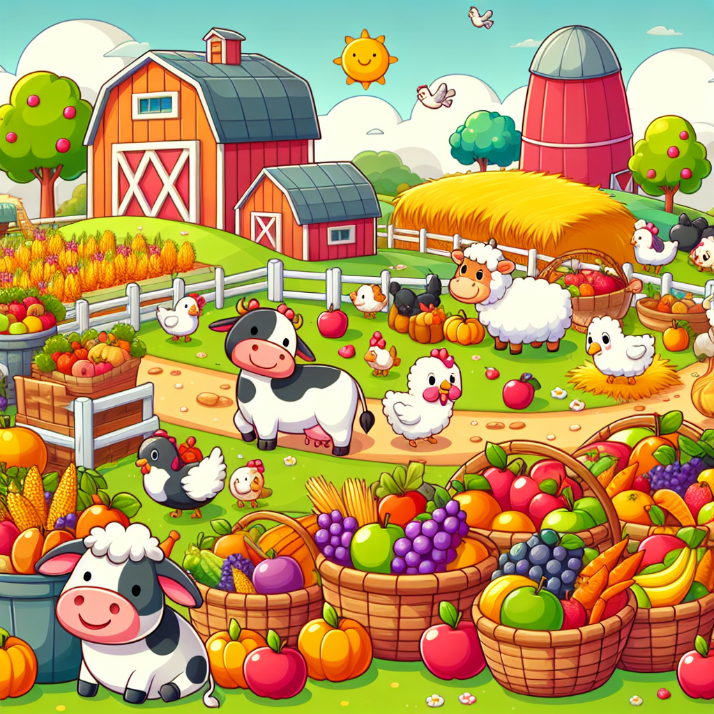 Happy Farm Harvest Painting Number Kit