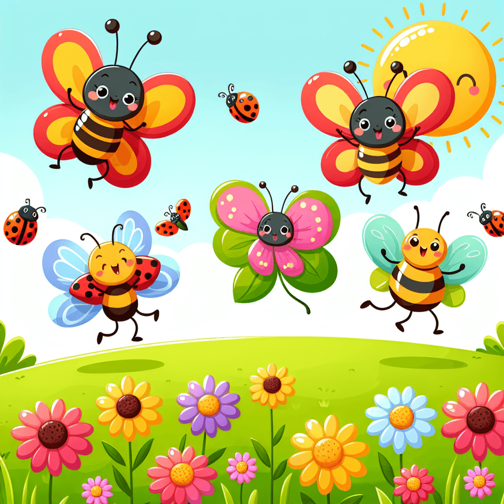 Insect Adventures In The Garden Numbered Painting Kits