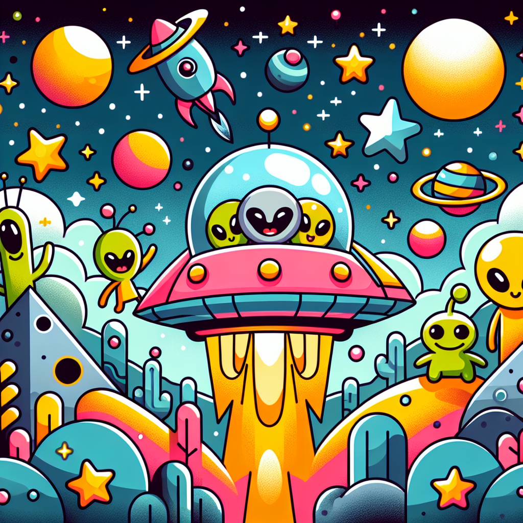 Galactic Spaceship Adventure DIY Paint By Numbers