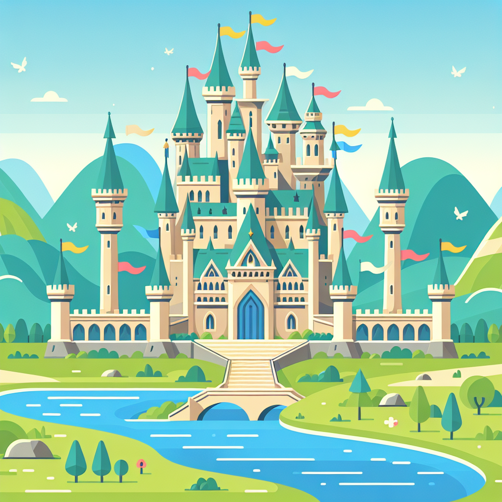 Castle Adventure Playland Paint By Numbers Art