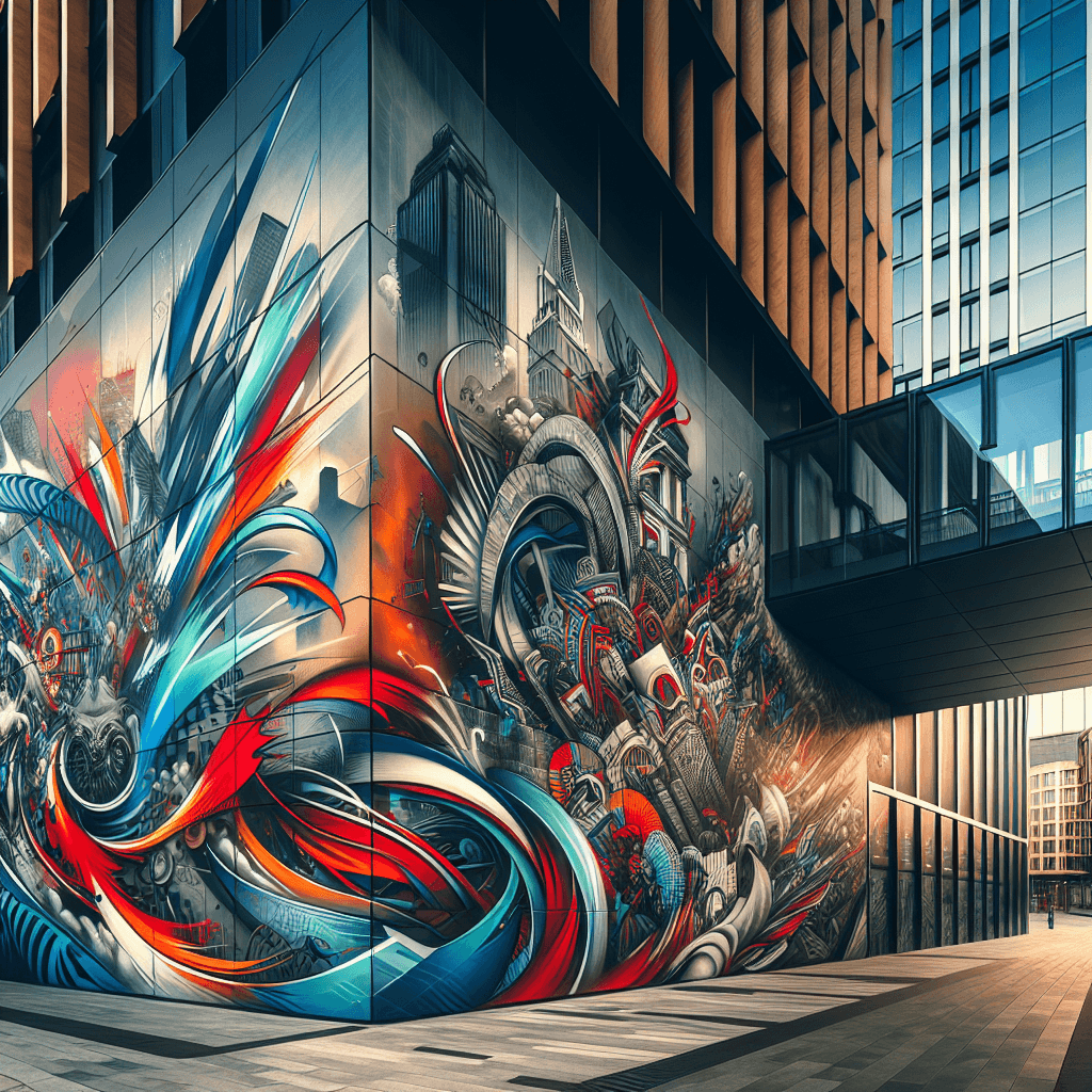 Modern Urban Street Art Number Painting
