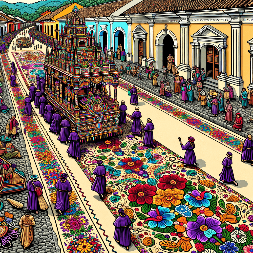 Semana Santa - Antigua, Guatemala DIY Paint By Numbers