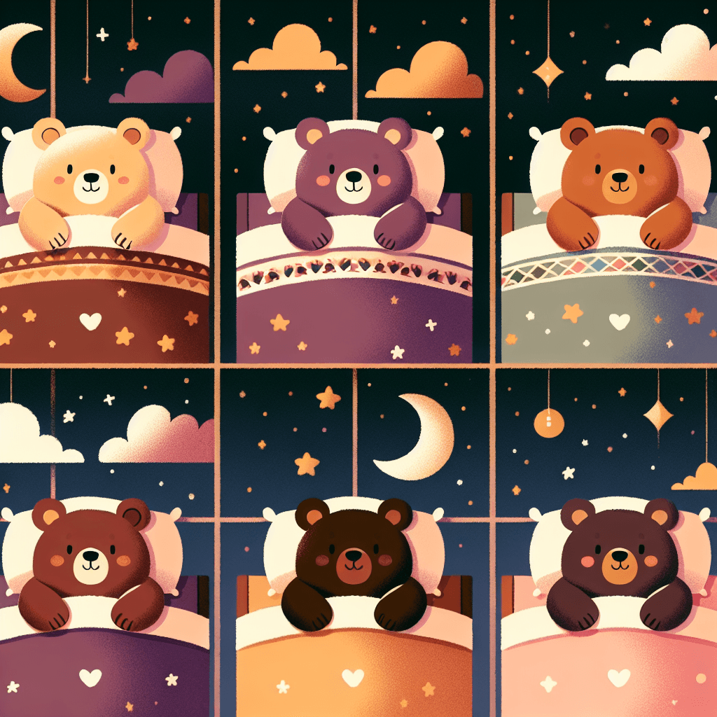 Sweet Dreams With Sleepy Bears DIY Paint By Numbers