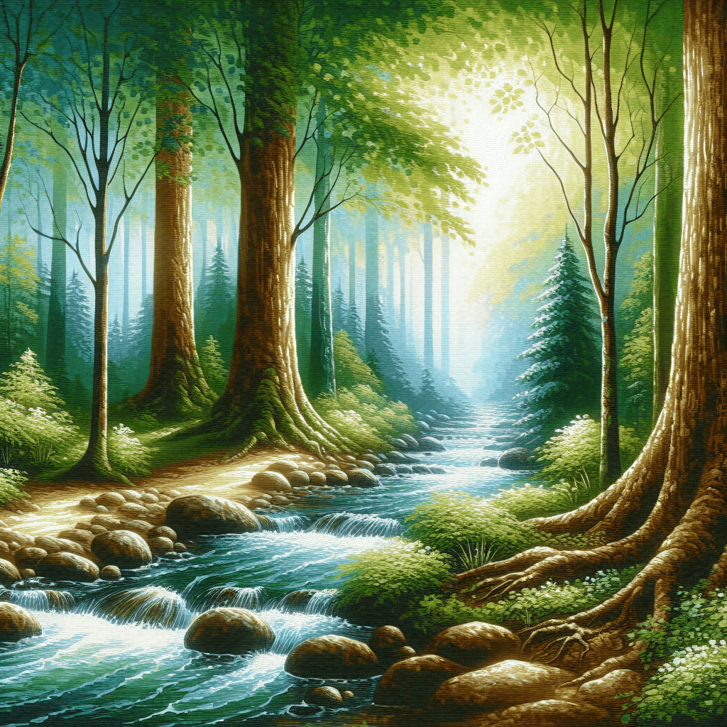 Tranquil Forest Sanctuary Paint By Numbers Kits