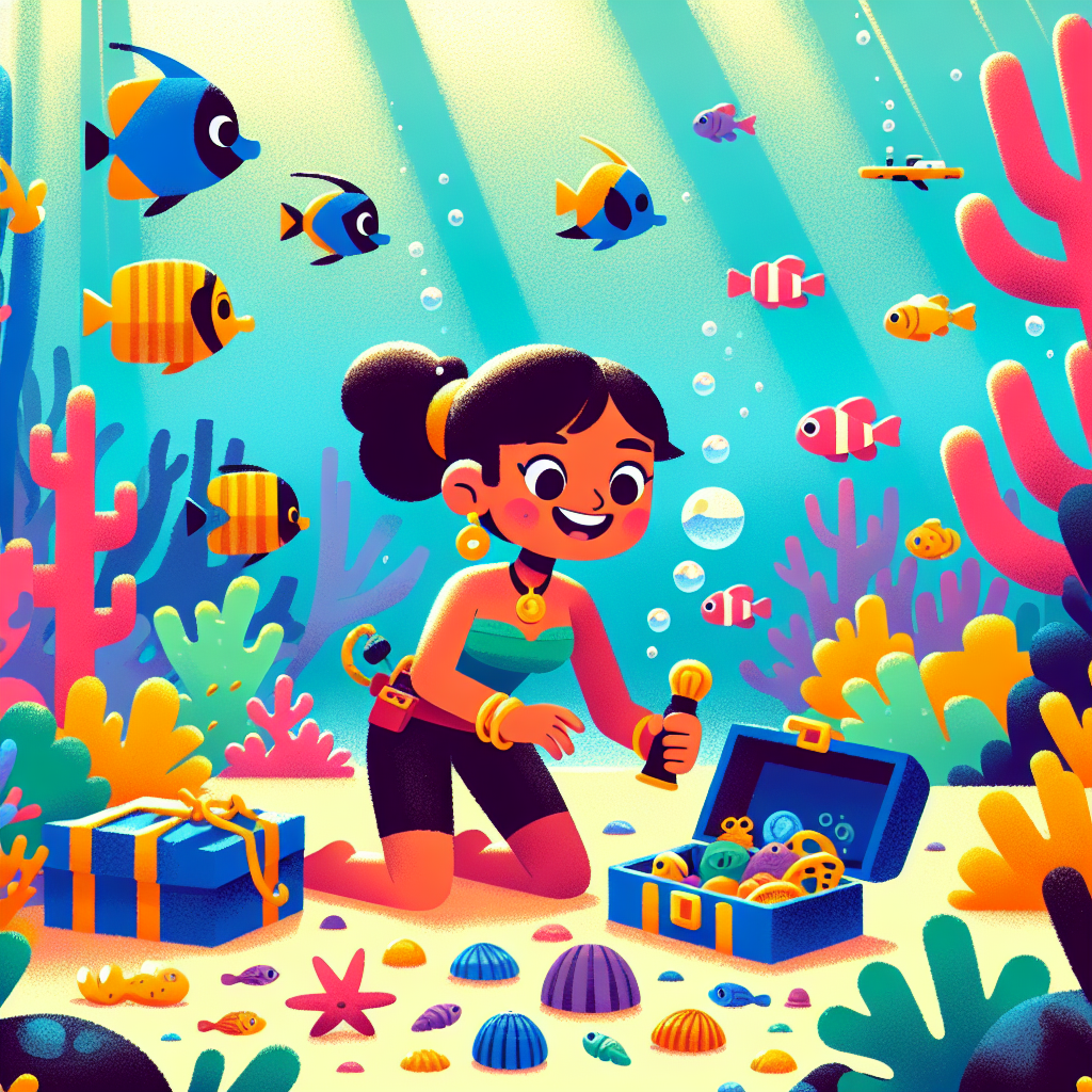 Caribbean Treasure Dive Paint By Numbers