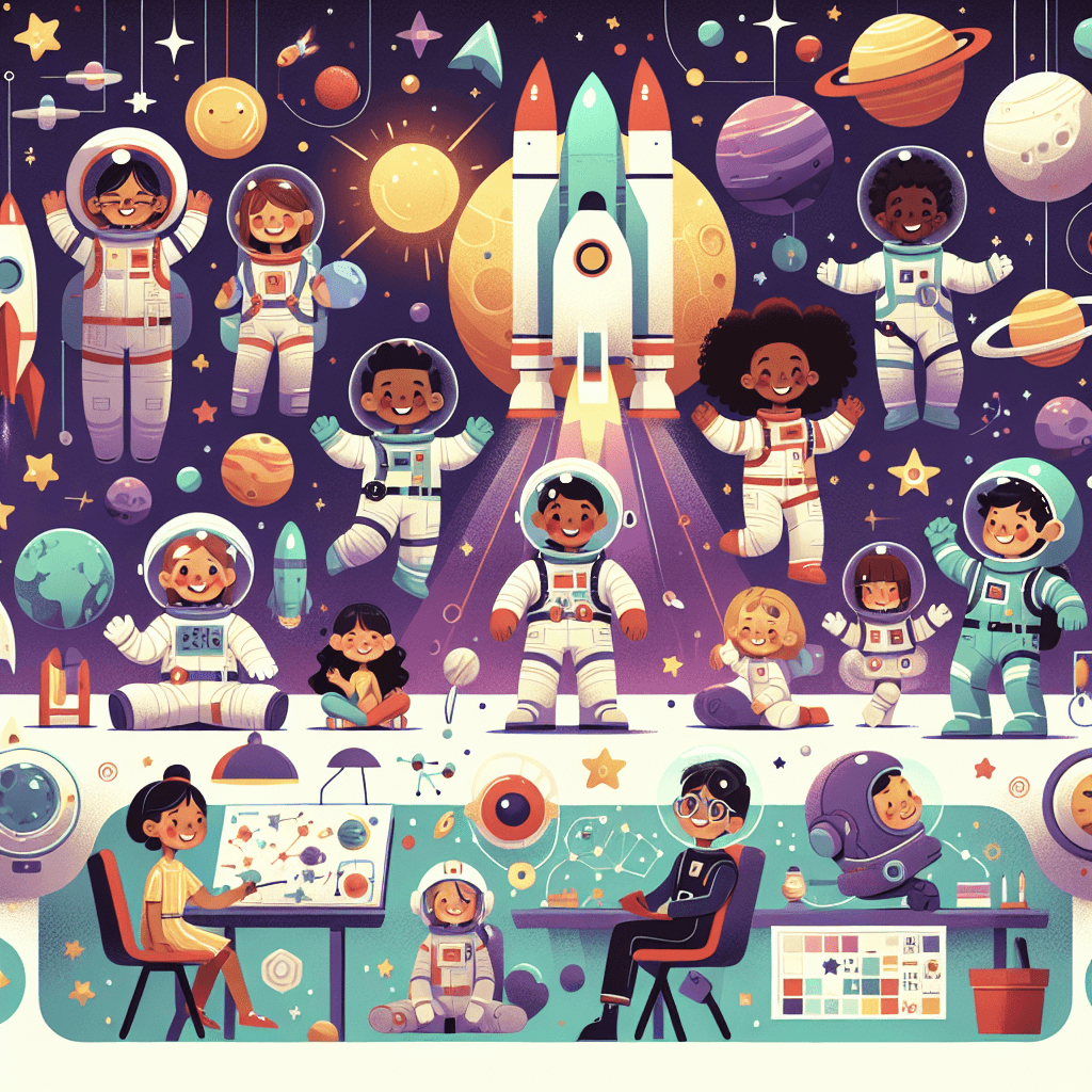 Space Camp Explorers DIY Paint By Numbers