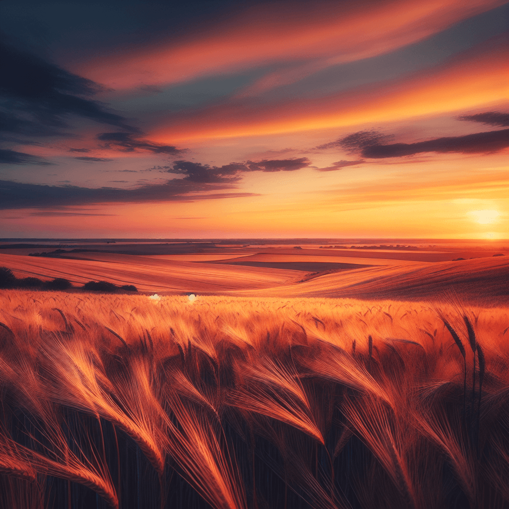 Whispering Wheatfields Paint By Numbers