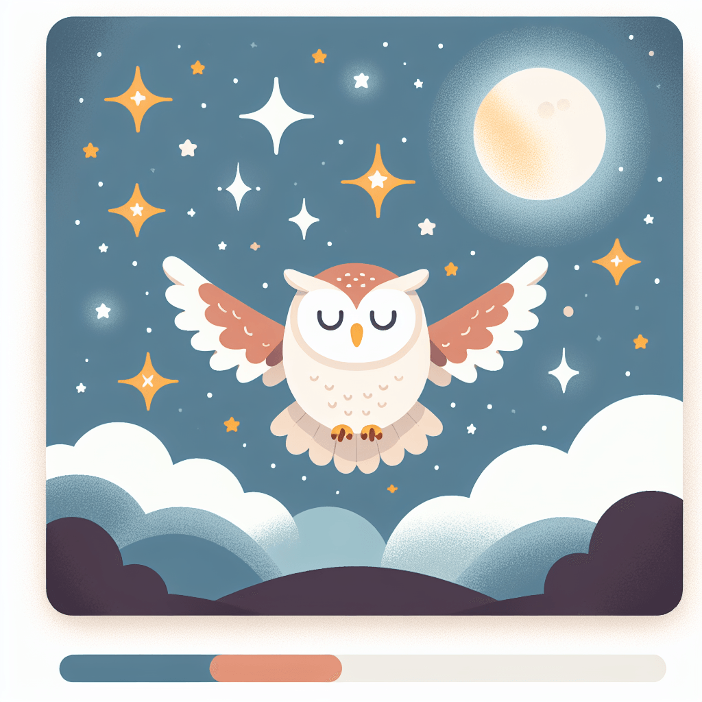 Magical Owl's Midnight Flight DIY Paint By Numbers