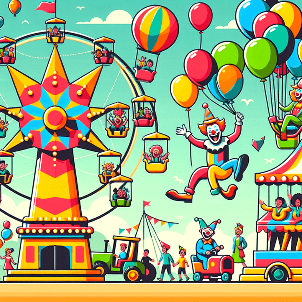 Bright Carnival Fun Paint By Number