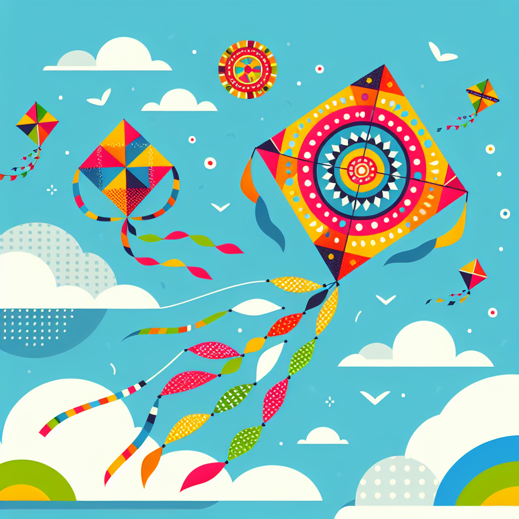 Kite Flying Fiesta Paint By Numbers