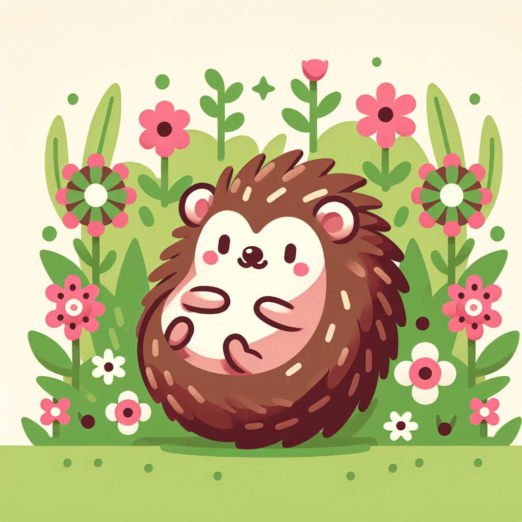 Cozy Garden Hedgehog Numbered Painting Kits