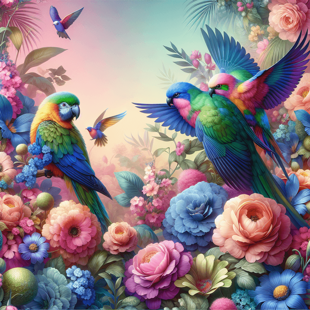 Dazzling Colorful Birds Paint By Numbers