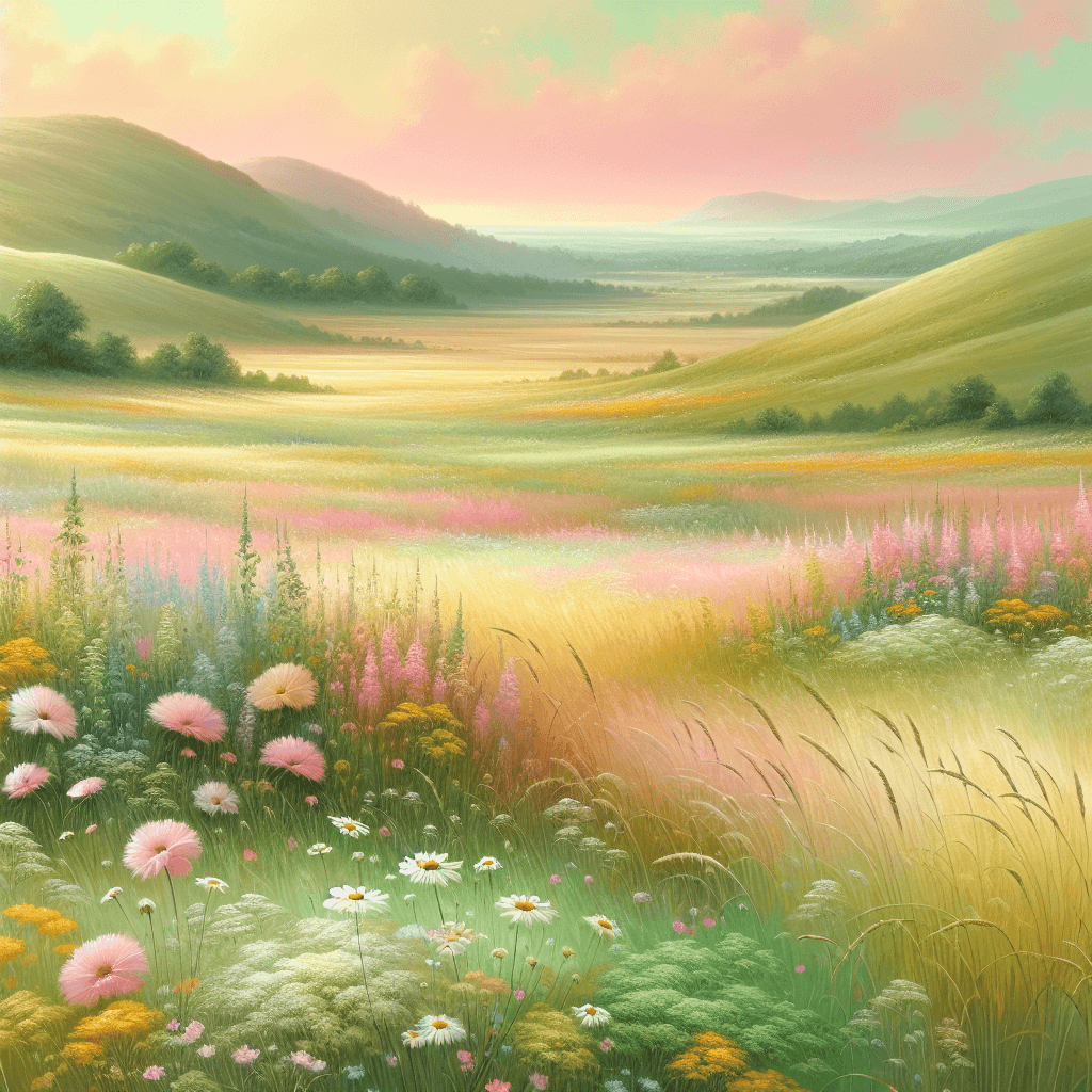 Pastel Meadows Paint By Numbers Art