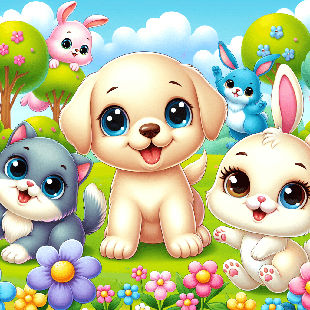 Cute Animal Pals Adventure Painting Number Kit