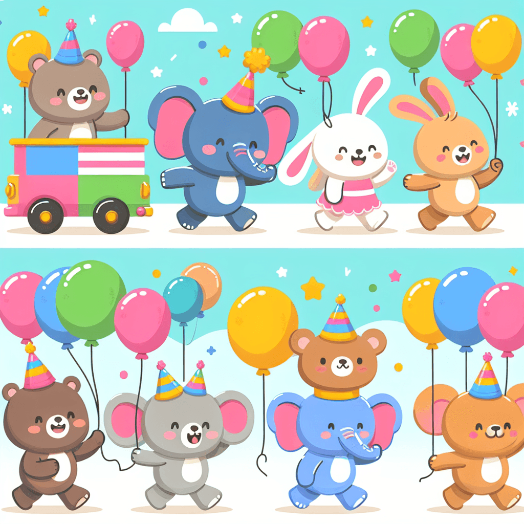 Giggling Animal Parade DIY Paint By Numbers