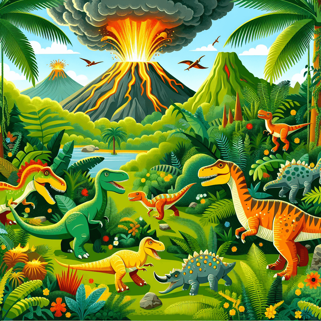 Adventurous Dino Expedition Paint By Numbers