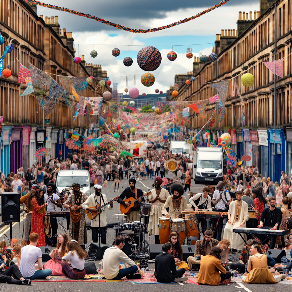 Glasgow's West End Festival - United Kingdom Number Painting