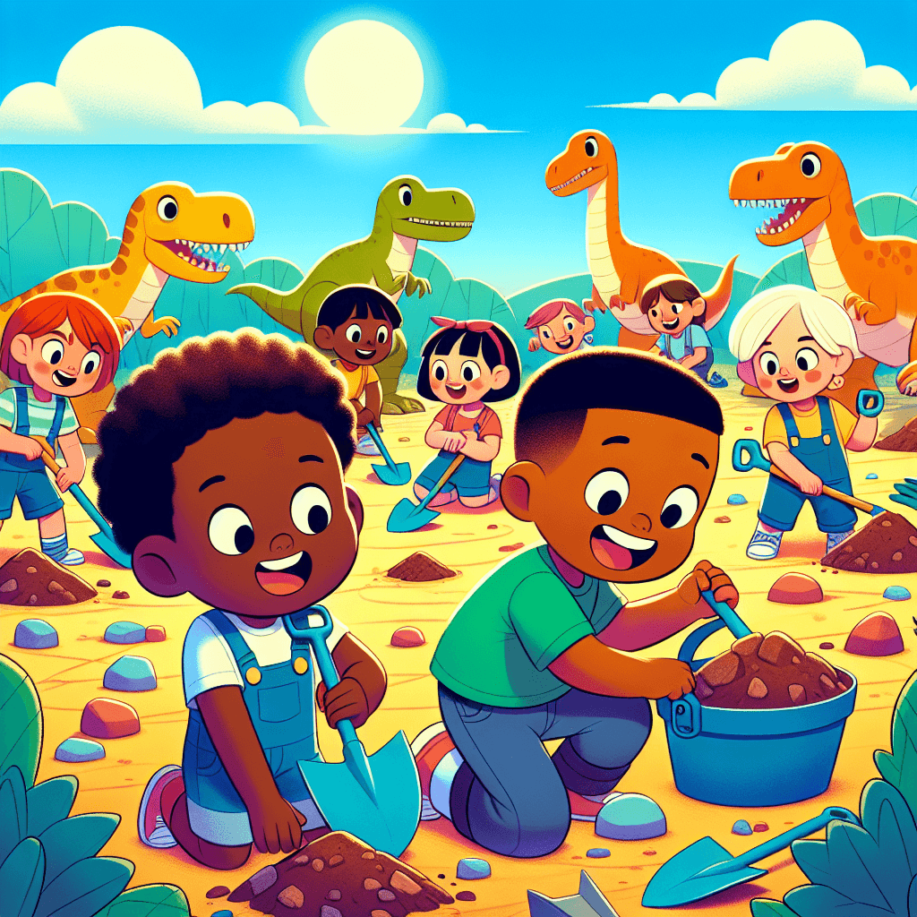 Dino Dig Excavation DIY Paint By Numbers