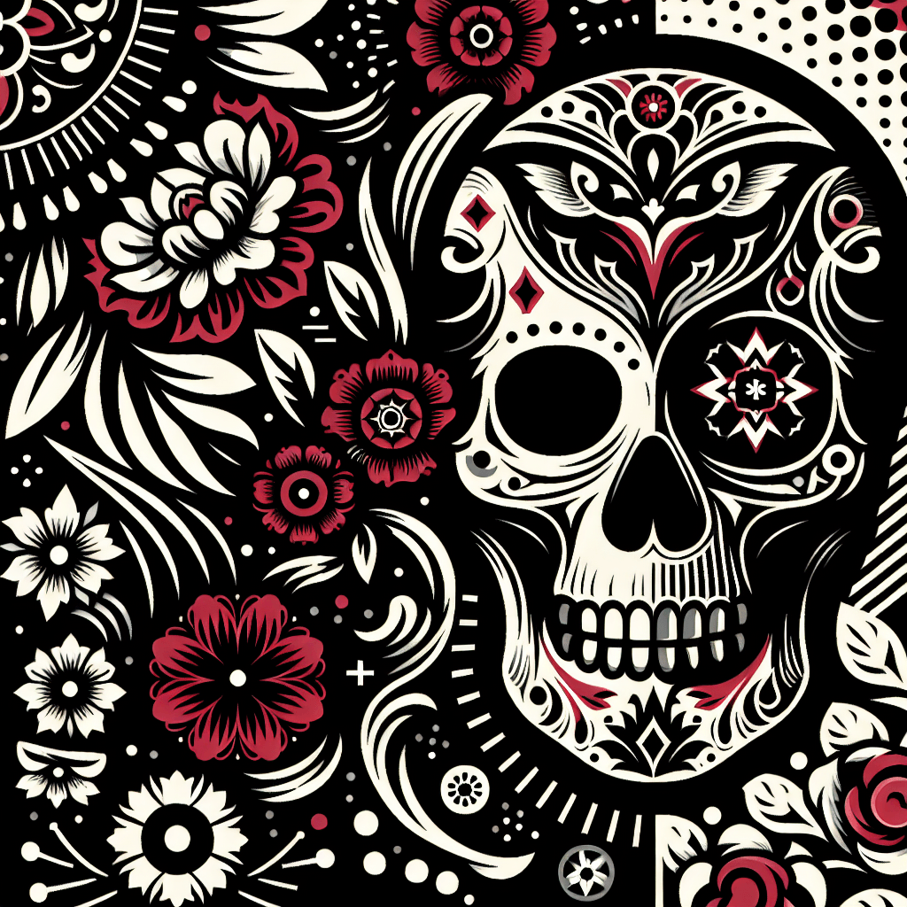 Skull's Mysterious Allure Number Painting