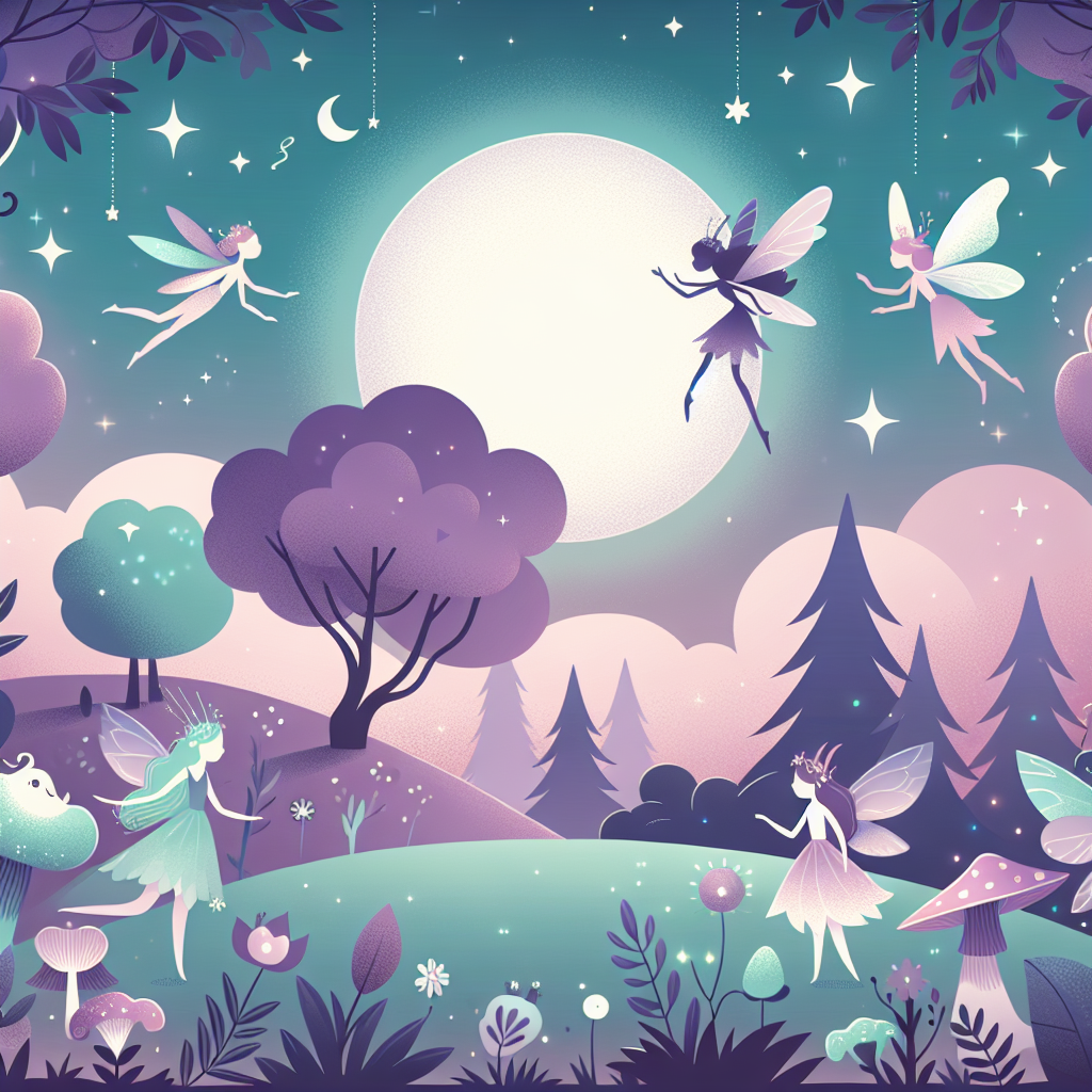 Moonlit Fairy Tale Dance Painting Number Kit