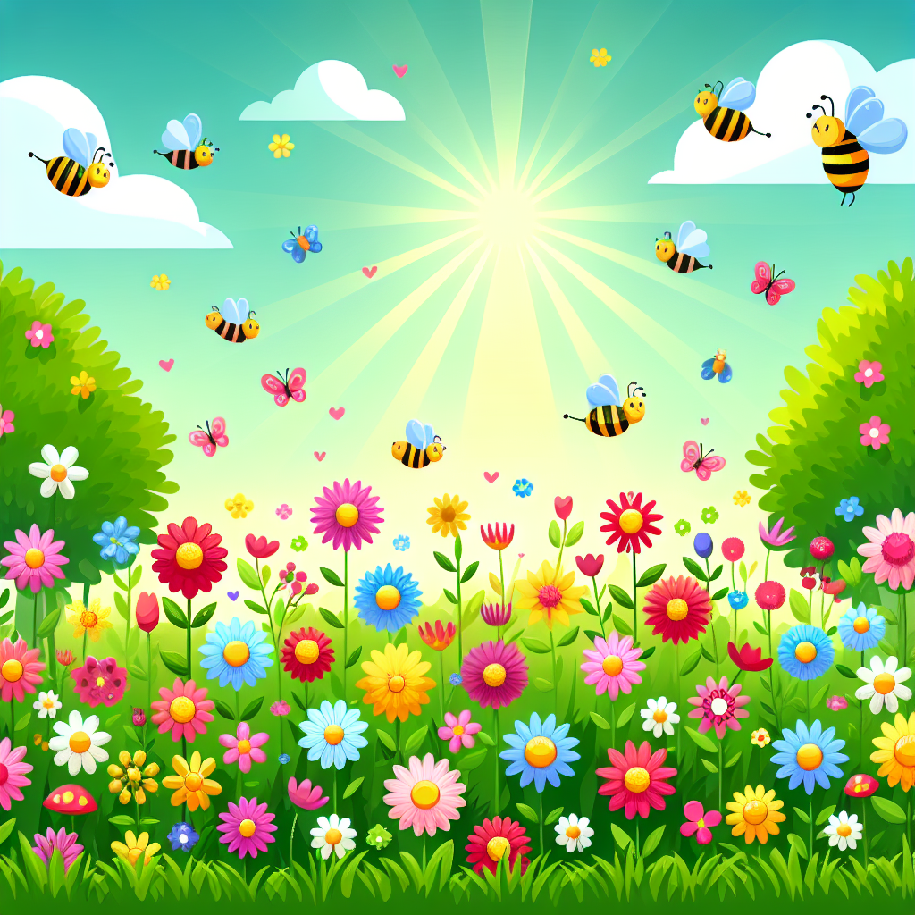 Sunshine Meadow Celebration Paint By Numbers