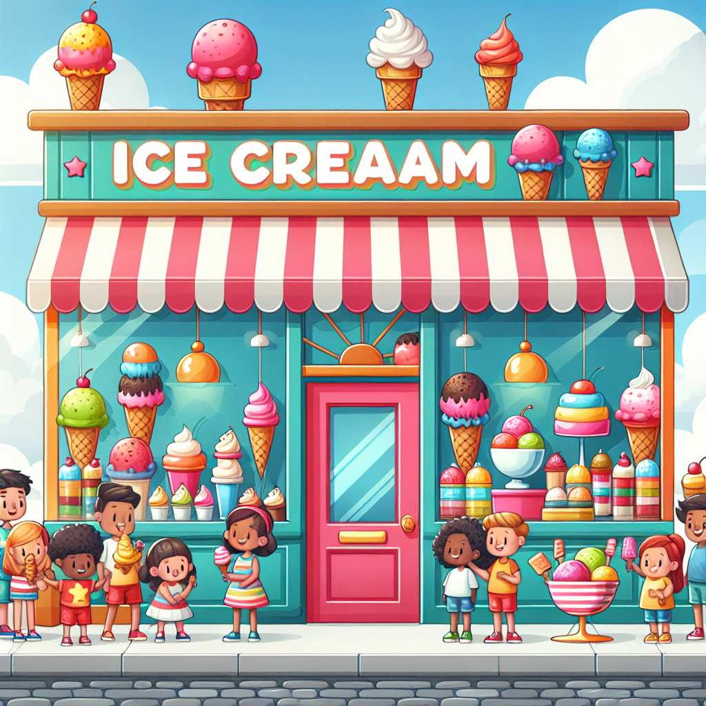 Lovely Ice Cream Wonderland Paint By Number