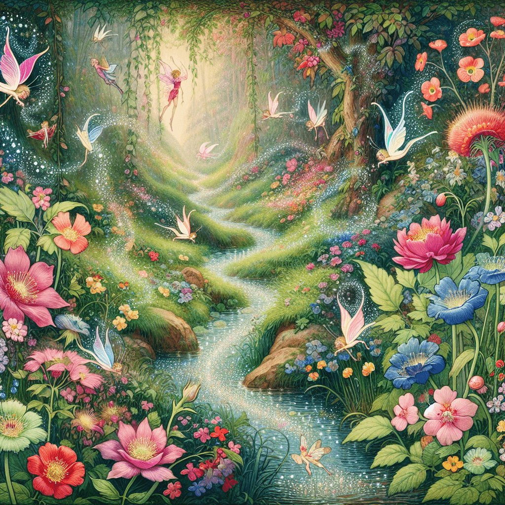 Wondrous Fairy Glen Paint By Numbers Art