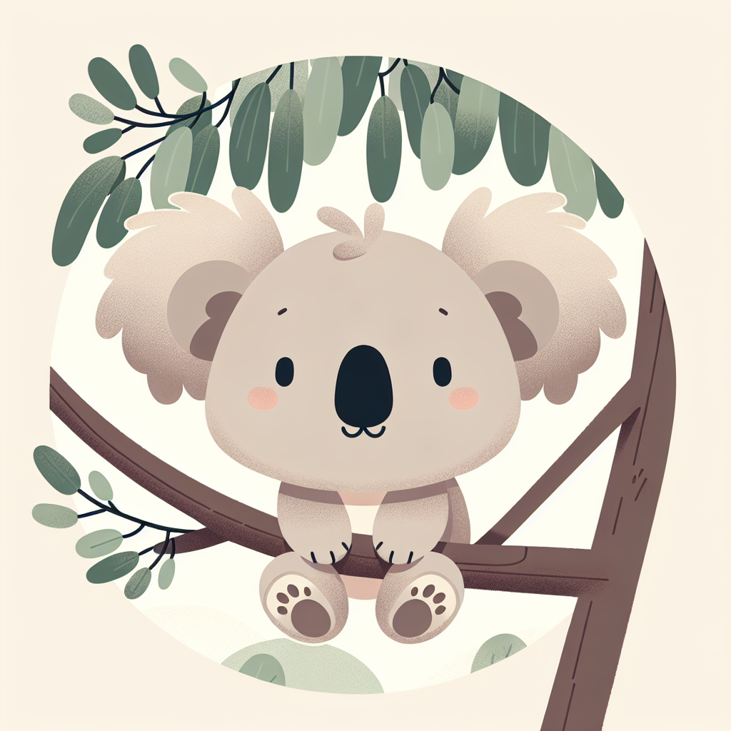 Cuddly Koala Scene Painting Number Kit