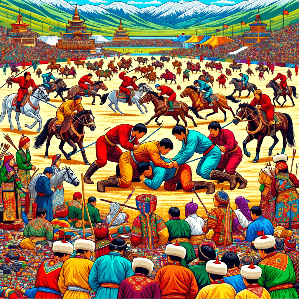 Naadam Festival - Ulaanbaatar, Mongolia Painting By Numbers Kit
