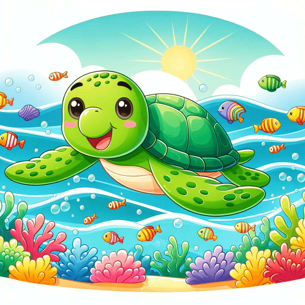 Adventurous Sea Turtle Numbered Painting Kits