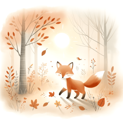 Wandering Wild Fox Painting By Numbers Kit